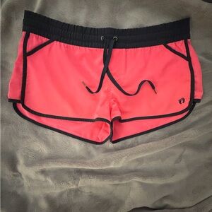 Women’s Hang Ten Navy Blue & Pink Athletic Shorts - Excellent Condition